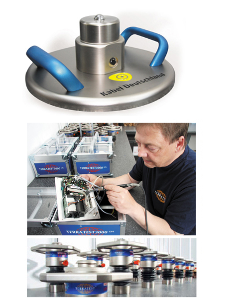 Fabrication Plaque Dynamique TERRATEST 5000 BLU Made in Germany